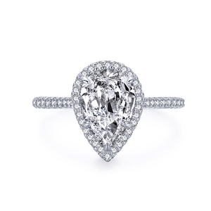 Anello di Tendenza in Argento Sterling 925 con Zircone Cubico Argento S925 Pietra Brillante Stile Diamante <span class=keywords><strong>Anelli</strong></span> Nuziali e di <span class=keywords><strong>Fidanzamento</strong></span> per Donna - Product Image 1