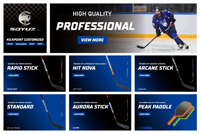 Bâton de hockey sur glace en fibre de carbone de qualité supérieure, point de flexion moyen, OEM personnalisé pour tous les niveaux SR INT JR YTH