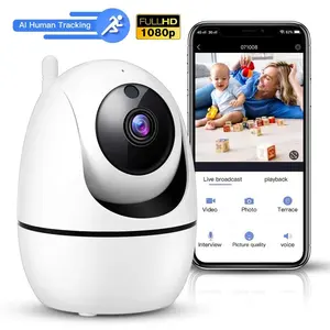 Il nuovo Design di fabbrica IP CCTV Camera Auto Tracking HD Baby Monitor HD 1080p Wifi Indoor Home Wireless Security Surveillance