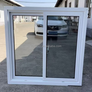 Fenêtre <span class=keywords><strong>coulissante</strong></span> en PVC renforcé d'acier AOSTTER, double vitrage, verre trempé, profil vinyle, usage en appartement - Product Image 3