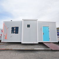 Kit cabine modulaire relocalisable de 40 pieds Shell Two Story Two Bedroom 200m2 Maison conteneur préfabriquée pliante Maison préfabriquée