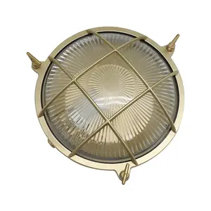 Outdoor Walkway Lights Brass Nautical Oval Bulkhead Light