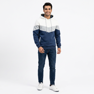 High Quality Cotton Polyester Drop Shoulder Plus Size Streetwear Hoodies Solid Wear Hoodie With Custom Logo <b>Men</b> Hoodies - Product Image 1