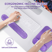 Tapis de souris transparent en silicone Anime Summer Shape Grape avec repose-poignet et protection anti-radiation pour clavier, idéal pour la maison