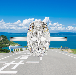 Anillo de Compromiso de Plata de Ley S925 con Circonita Cúbica de 5 Quilates y Baño de Rodio, Joyería de Moda UM, Regalo de Joyería Nupcial para Mujer - Product Image 6