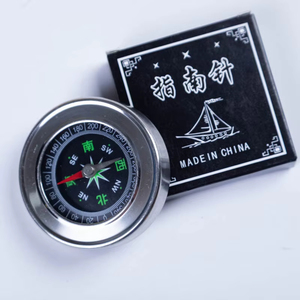 Boussole de poche en acier inoxydable avec cadran à aiguilles, type montre-bracelet, accessoires portables pour le camping et les activités de plein air, vente en gros - Product Image 2