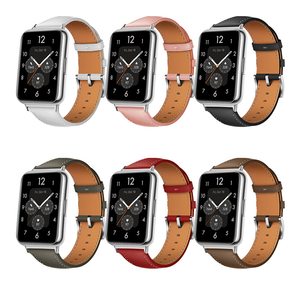 Echtes Leder armband für Huawei Watch Fit 4 <span class=keywords><strong>3</strong></span> 2 MEN WOMEN Smart Uhren armband Ersatz Armband Retro Leder armband - Product Image 1