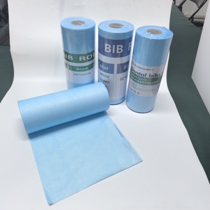 Guarddent rotoli di bavaglino dentale a 2 strati | Carta e pellicola composita per protezione impermeabile superiore | Usa e getta per cliniche - Product Image 1