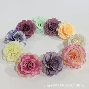 Cabeza de Rosa Artificial Hecha a Mano, Flor de Seda para Decoración de Bodas, Accesorios de Fotografía para Exteriores, Decoración del Hogar - Product Image 4