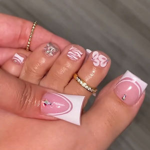 Kit de luxe en acrylique pour <span class=keywords><strong>ongles</strong></span> de doigts et de pieds, vente en gros, personnalisable, pour manucure, <span class=keywords><strong>faux</strong></span> <span class=keywords><strong>ongles</strong></span> à presser - Product Image 5