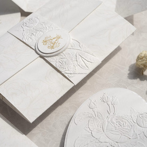 Ensemble de cartes de mariage souvenir collaboratif avec logo personnalisé Papier de menu RSVP et impression en carton pour cadeaux promotionnels - Product Image 5