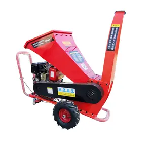 China efficient garden forestry tree machinery building materials orchard farm greening branches wood chipper machine