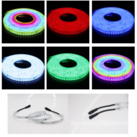 Tira de LED RGB TRX WS2811 WS2812, 120 LED/m, CRI90, para Techos de Automóviles, Iluminación de Paisajes, USB, Direccionable, Programable, IP67, Impermeable