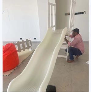 عرض خاص منزلق أبيض مزدوج للعب في الأماكن المغلقة في الهواء الطلق اللعب الناعم تأجير الأحداث لحفلات أعياد الميلاد للأطفال مناسبات الحديقة - Product Image 6