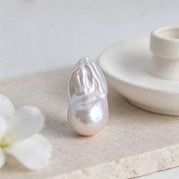 Perles baroques d'eau douce de qualité AAAA, 19 mm, blanches, naturelles, pour la fabrication de bijoux