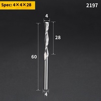 Grosir 3.175/4/6mm baja Tungsten CNC alat ukiran dua sisi Spiral Milling Cutter untuk akrilik pemotong kustom ODM/OEM