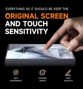 Alineación automática Eliminación de polvo Samsung S24 S24Plus S21, S23,S22 Protector de pantalla de vidrio templado de privacidad para Samsung