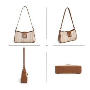 Sacs fourre-tout de luxe pour femmes en gros, en cuir PU de haute qualité, avec doubles poignées, fermeture ouverte et logo personnalisable - Product Image 2