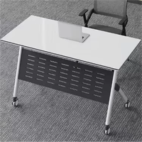 Meubles de bureau modulaires contemporains portables, table de conférence extensible avec pieds en aluminium pour le bureau à domicile