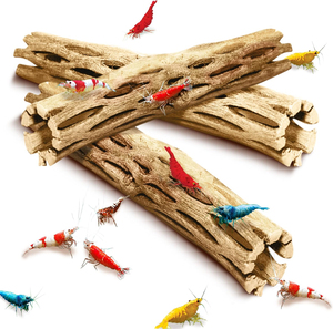 Bûches d'escalade en bois de Cholla, jouet à mâcher pour poissons d'aquarium, escargots et crevettes, bois flottant, décoration pour poissons tropicaux d'eau douce, ajoute une beauté brute - Product Image 1