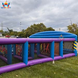 Château gonflable géant, jeu de labyrinthe, PVC commercial, 12x10x4m, pour 5 à 10 passagers, fêtes et activités en plein air - Product Image 4