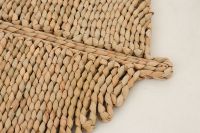 Sets de table personnalisés en forme de feuille, tissés à la main, style bohème, écologiques, durables, pour la protection de la vaisselle