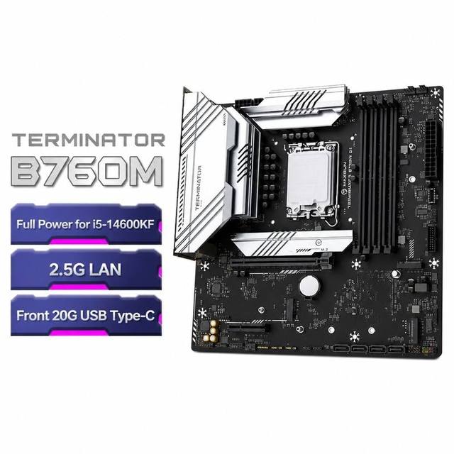 B760M D4 WIFI 6E Motherboard DDR4 4*DIMM 3x M.2 Slots PCIe 4.0 2.5G LAN Micro ATX Gaming Motherboard for Intel LGA1700