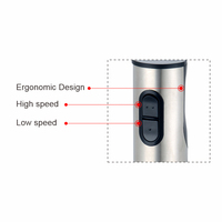 Mixeur plongeant électrique de qualité alimentaire, 2 vitesses, 800 W, multifonctionnel, en acier inoxydable, bol de mélange, œufs, lait, cuisine