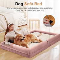 Orthopädisches Hundebett für Mittelgroße und Große Hunde, Eierkarton-Schaumstoff, Polster-Sofa, Wasserdichter TPU-Bezug, Rutschfest, Waschbar, Abnehmbarer Bezug