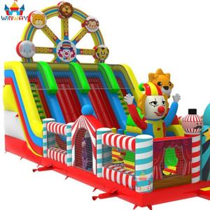 Château gonflable géant en PVC commercial Clown gonflable 10x9m Capacité 5-10 personnes Installation facile Extérieur pour le plaisir - Product Image 4