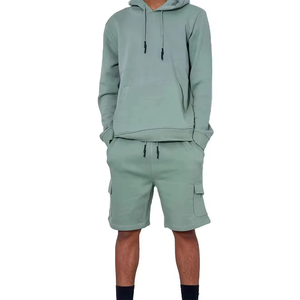 Ensemble sweat à capuche et short personnalisé avec logo, unisexe, nouvelle collection, ensemble jogging tendance short et sweat à capuche, ensemble short et sweat-shirt pour homme - Product Image 4