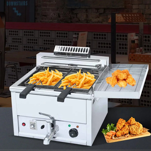 Friteuse électrique de qualité commerciale robuste pour frites et chips de pommes de terre en acier inoxydable 16L 8000W 380V - Product Image 2