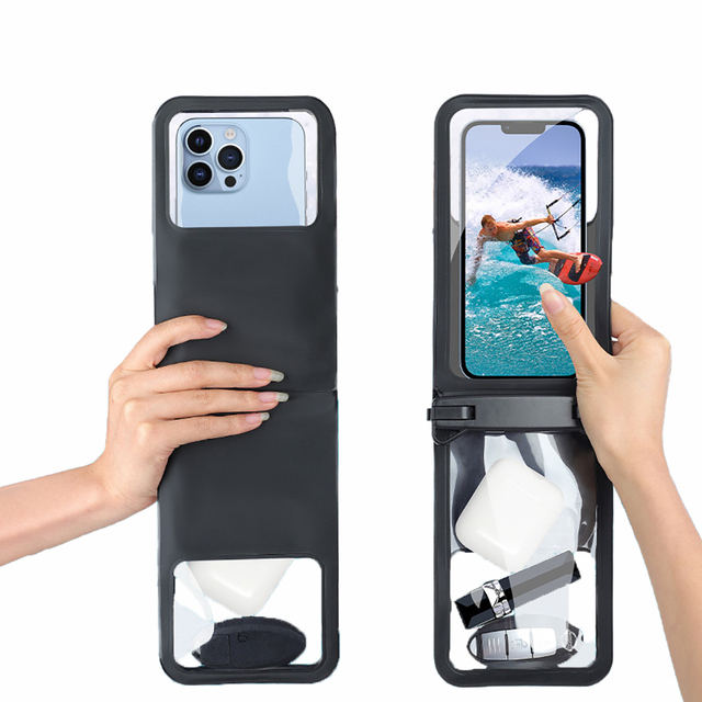 Universal Dual Underwater Mobile Phone Pouch Beach Swimming Drifting Wallet Crossbody Bags PVC Cell Phone Waterproof Dry Bag