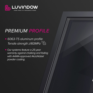 住宅项目用高安全性铝合金双模式窗户防入侵设计 - Product Image 2