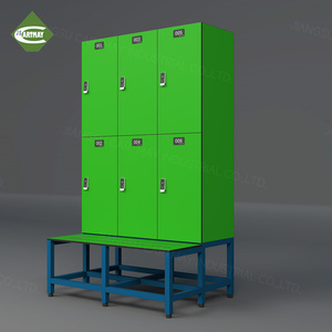 <span class=keywords><strong>Casier</strong></span> de rangement HPL personnalisable Cartmay avec compartiments, vestiaire de gym, spa, vestiaire de fitness avec bancs, serrure électronique - Product Image 6