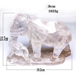 Escultura Familiar de Quartzo Rosa Natural Huiying 195*140mm, Estátuas de Mãe e Filho em Sodalita, Decoração em Quartzo Claro - Product Image 6