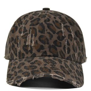 2025 New Arrival Vintage Washed Distressed Summer Sun <b>Hat</b> Leopard Print Stylish 6 Panels Fashion Baseball <b>Hat</b> - Product Image 2