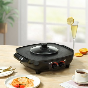 Parrilla Eléctrica Cuadrada 2 en 1 Andong New Korean Bbq, Plancha de Asar sin Humo con Olla Caliente, Plancha Eléctrica para Cocinar, Máquina para Asar con Olla Caliente - Product Image 4