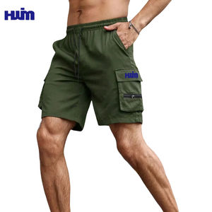 OEM vente en gros de shorts de survêtement <span class=keywords><strong>avec</strong></span> poches à rabat zippées pantalons de jogging légers shorts de fitness à cordon de serrage pour hommes shorts de course pour garçons - Product Image 1