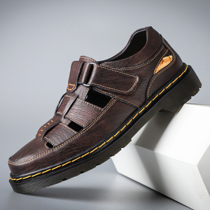 Sandalias de Cuero para Hombre 2025, Duraderas, Antideslizantes, Casuales, para Senderismo y Actividades al Aire Libre, Resistentes al Sol, Dropshipping - Product Image 1
