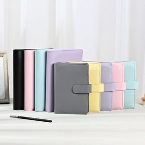 BLACK/GOLD/SILVER-<b>RING</b> Best 26-Color Leather A6 Budget <b>Binder</b> Thermal Binding Hardcover Bill Organizer / Back-to-School Gift - Product Image 2