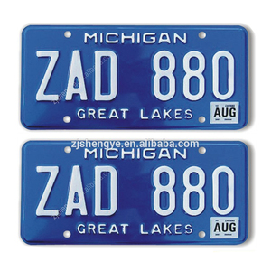 Décoration des États-Unis Plaque d'immatriculation en métal <span class=keywords><strong>Vintage</strong></span> Retro Tin Plate Car Decor Number Plate 12inch 6inch - Product Image 2