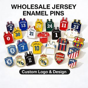 Épingles en émail personnalisées Coupe du Monde 2026 – Fabricant d'épingles en émail métalliques avec logo sur mesure – Créez vos propres épingles en émail - Product Image 1