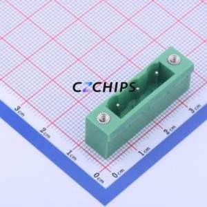 KF2EDGRM-7.5-3P Plug-in Terminal Block Bent Lead Through Hole,P=7.5mm Board-to-Board / Socket - Closed Screw Fixing 1x3P 7.5mm - Product Image 1