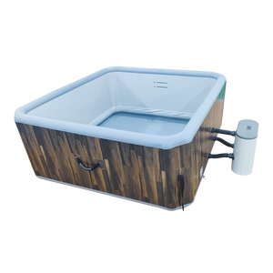 Bain à remous <span class=keywords><strong>gonflable</strong></span> pour 4 personnes, <span class=keywords><strong>jacuzzi</strong></span> <span class=keywords><strong>gonflable</strong></span> d'extérieur avec jets, <span class=keywords><strong>pompe</strong></span> à air pour une soirée de bachelorette ultime, spa à domicile en hiver, baignoire - Product Image 6