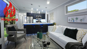 Chi phí thấp Caravan Trailer nhà di động <span class=keywords><strong>Tiny</strong></span> xe thép di động biệt thự di động cabin với nhà bếp cho đất không sử dụng - Product Image 3