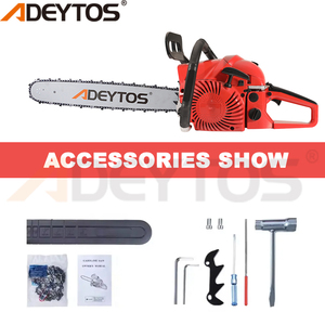 ADEYTOS DIY Tronçonneuse à essence 2 temps 20in 52cc/58cc Moteur sans balais Modèle 5800/5200 Machine de découpe de bûches industrielle OEM - Product Image 4