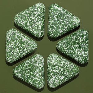 Savon Solide Triangulaire Sept Verts Bio Naturel Herbal Nourrissant Fait Main pour Peaux Sensibles Marque Privée Originale - Product Image 1