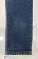 Tissu non tissé acrylique ultra-durable effet denim indigo foncé, résistant à l'abrasion, blanchi, uni, brocart, 70 g/m², densité 6868, largeur 66/67 pouces