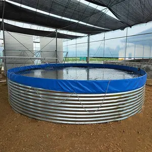 Custom Cheap Price 10000liter Water Tank Fishing Pond Plastic Pond For Fish Farming Tank Fish Growing Container Tank